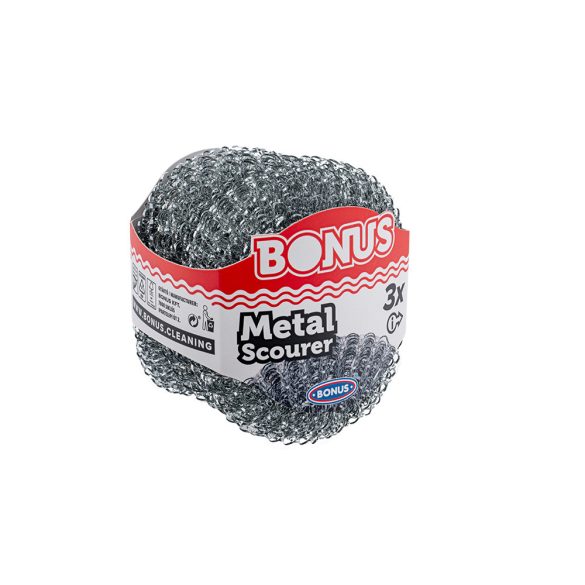 Topfreiniger aus Edelstahl - Drachtschwamm BONUS, 3 Stück / 1 Paket