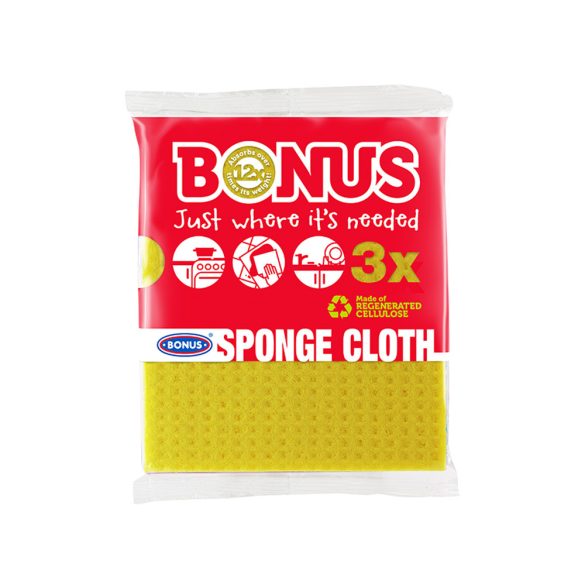 BONUS Schwammtuch 3 Stück / 1 Packet