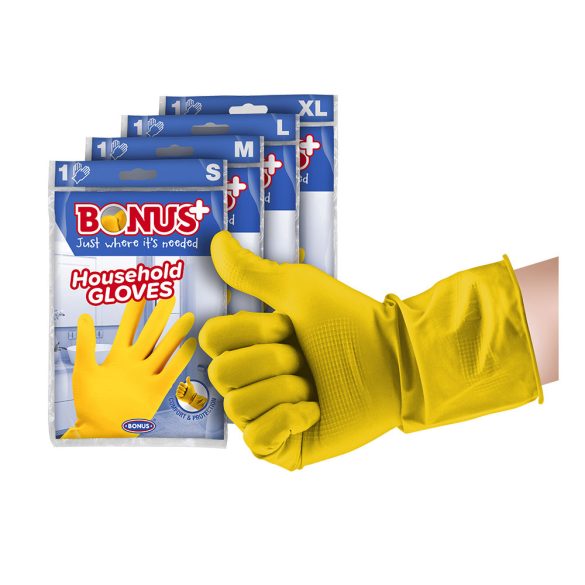 Bonus naturlatex Handschuhe, M, 1 Paar / 1 Packung