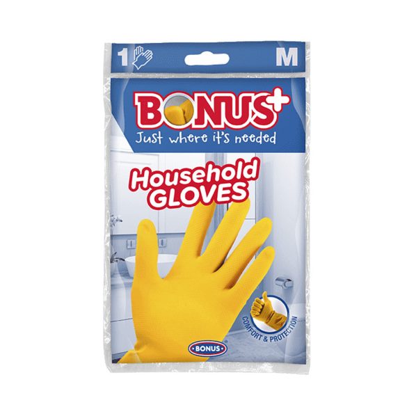 Bonus naturlatex Handschuhe, M, 1 Paar / 1 Packung