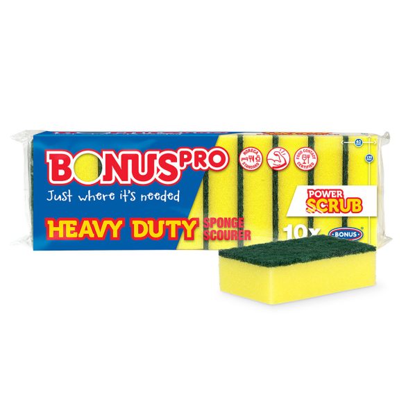 Scheuerschwamm HoReCa Heavy Duty – Profi Topfreiniger  BONUS, 10 Stück / 1 Paket