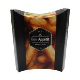 Pommes- Schütte "Bon Apetit", Pappe mit Klappdeckel / 50 Stück