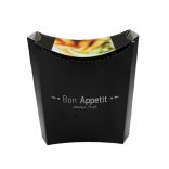 Pommes- Schütte "Bon Apetit", Pappe mit Klappdeckel / 50 Stück