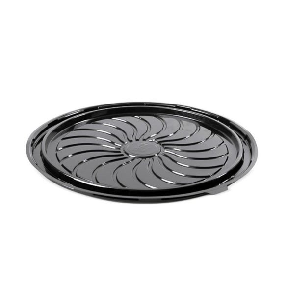 Kuchentransportbox- Unterteil, Ø 30 cm, schwarz, PET / 10 Stück