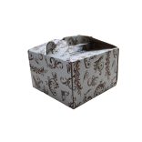 Kuchenbox mit Griff 190 x 190 x 120 mm gemustert / 1 Stück