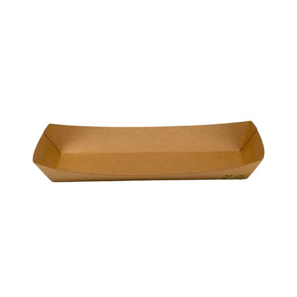 Schale - Kraftpapier-Schiff für Hot-Dog, 210 x 70 x 37 mm  / 100 Stück