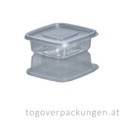 Verpackungsbox mit Klappdeckel, eckig, 250 ml / 100 Stück