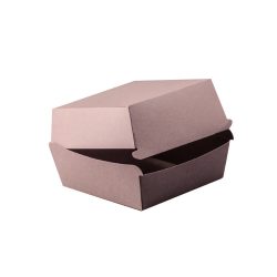   Burgerbox BIO mit Klappdeckel "XL", Kraft, PlasticFree / 50 Stück