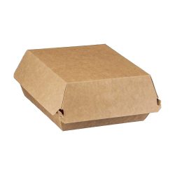 Burgerbox mit Klappdeckel "XXL", Kraft / 50 Stück