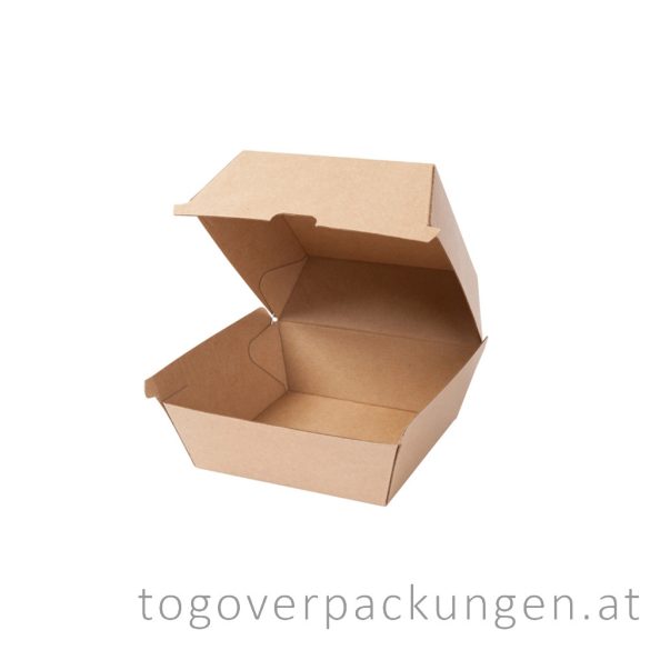 Hamburgerbox, 110 x 110 x 90 mm, Kraft / 50 Stück