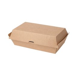 Hamburgerbox - geteilt, Kraft / 50 Stück