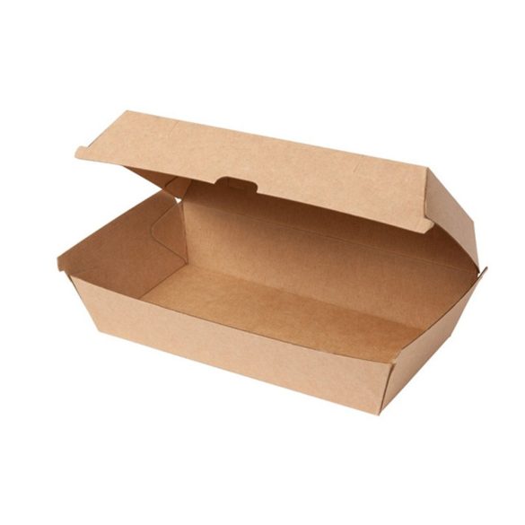 Hamburgerbox - geteilt, Kraft / 50 Stück