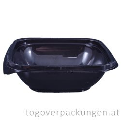   Verpackungsbox - quadratisch, 120 x 120 mm, 250 ml, schwarz / 50 Stück