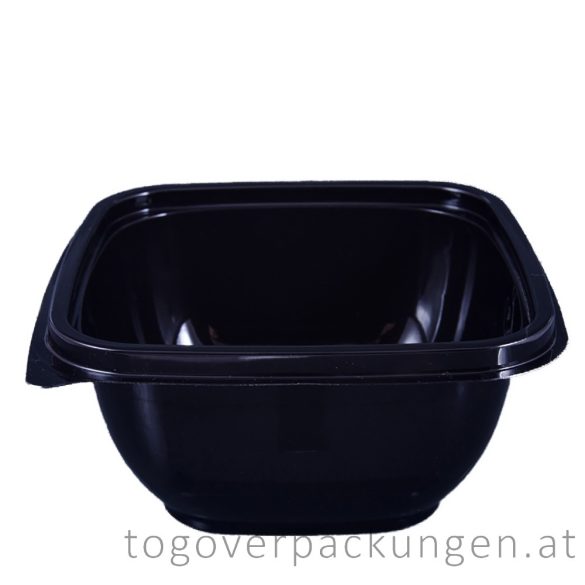 Verpackungsbox - quadratisch, 190 x 190 mm, 750 ml, schwarz / 70 Stück