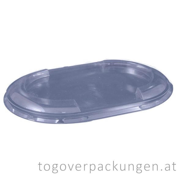 Deckel für Verpackungsbox - oval, transparent / 75 Stück