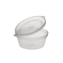 Dressingbecher mit Klappdeckel, 56 ml, PP / 50 Stück