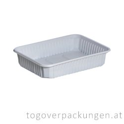 STRONG Verpackungsbox - eckig, 500 ml, PP, weiß / 50 Stück