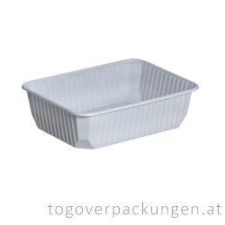VARIA Verpackungsbox - eckig, 750 ml, PP, weiß / 50 Stück