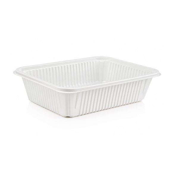ROBUST Menüschale PP 750 ml, Weiß, 137 × 187 × 55 mm / 50 Stück