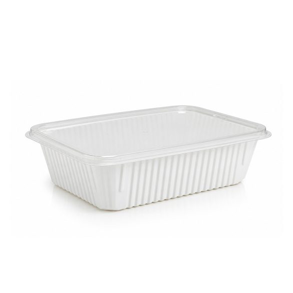 ROBUST Menüschale PP 750 ml, Weiß, 137 × 187 × 55 mm / 50 Stück