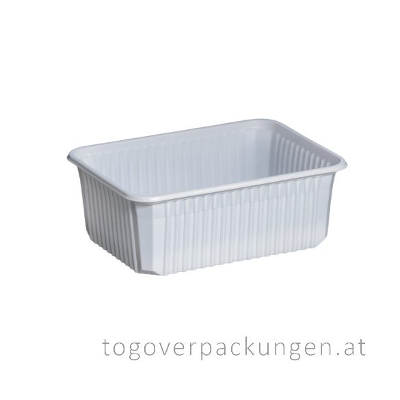 STRONG Verpackungsbox - eckig, 1000 ml, PP, weiß / 50 Stück