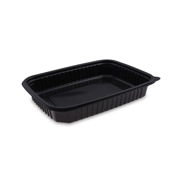 Mikrowellenschalen "WX" , PP, 1200ml, schwarz / 50 Stück