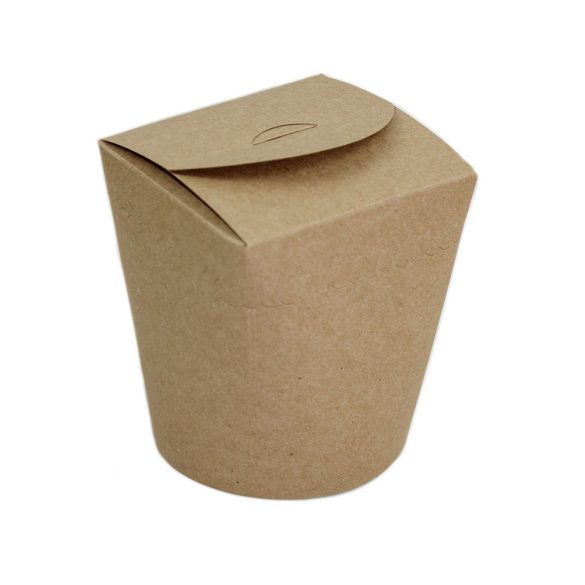 Nudelbox "EASY" - Kraft, 600 ml, braun / 50 Stück