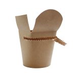 Nudelbox "EASY" - Kraft, 600 ml, braun / 50 Stück