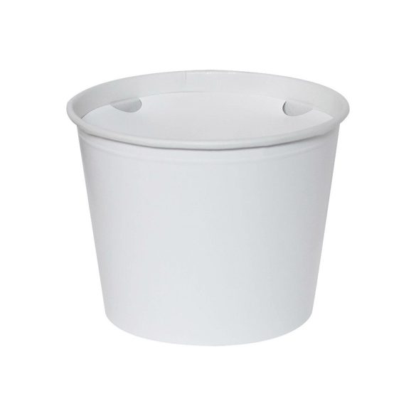 Food-Buckets mit Deckel, rund 2600 ml Ø 19 cm · 14 cm Weiß / 27 Stück