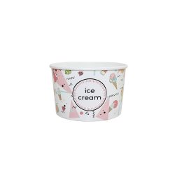 Eiscbecher - 130 ml, "Ice cream" / 25 Stück