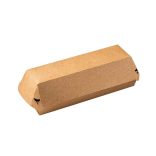 Baguetteboxen aus Pappe, 7 x 7,5 x 22 cm, braun / 100 Stück