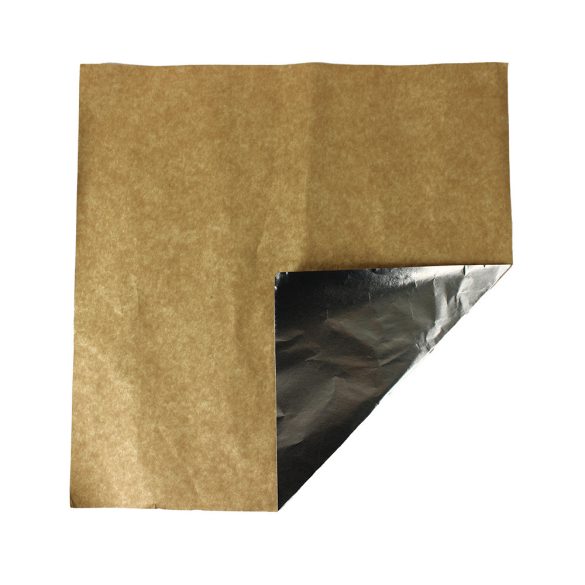 Burgerpapier Thermo Kraft + Alu, 300 x 300 mm / 1000 Stück