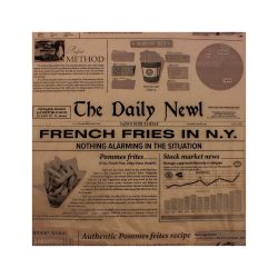   Burgerpapier "News", 300 x 400 mm, natur / 500 Stück