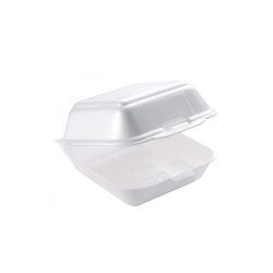   Burger-Boxen mit Klappdeckel aus XPS, 150 x 150 x 70mm / 125 Stück