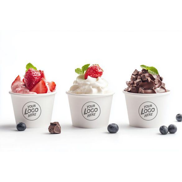 Individuelle Eis-Becher mit Logo