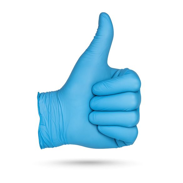 Nitril-Handschuhe Mercator, puderfrei, blau, Größe M / 100 Stück