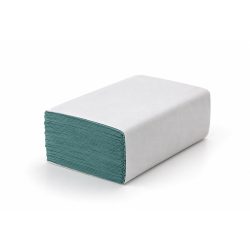   Papierhandtücher Z-Falz Recycling 1-lagig, 23 x 25 cm, grün, 250 Blatt / 1 Packung