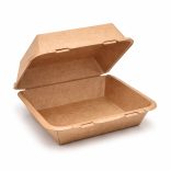 BP4 KRAFTY®, Kraftkarton-Menübox, 205 x 205 x 80 mm / 50 Stück
