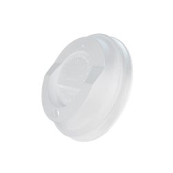 Kompostierbare Deckel aus CPLA, 80 mm, weiß / 100 Stück