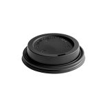 Deckel für 180 ml Pappbecher, schwarz, 73 mm / 50 Stück
