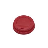 Deckel für 220 ml Pappbecher, 80 mm, rot / 100 Stück