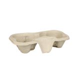 Tragetabletts, Pappe für 2 Becher / 60 Stück