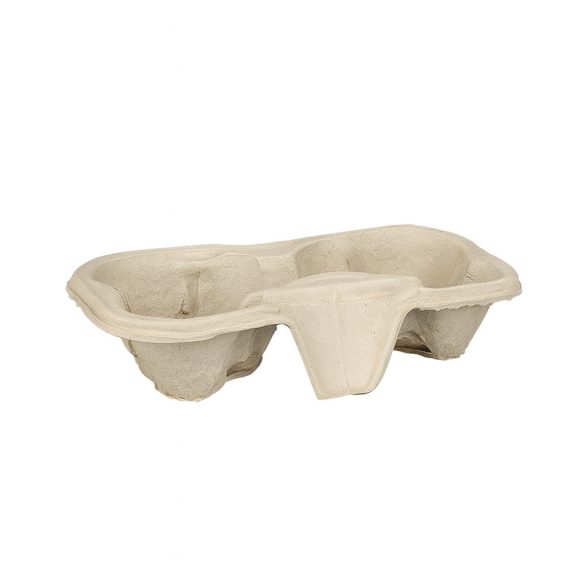 Tragetabletts, Pappe für 2 Becher / 60 Stück
