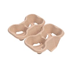 Tragetabletts, Pappe für 2+2 Becher / 50 Stück
