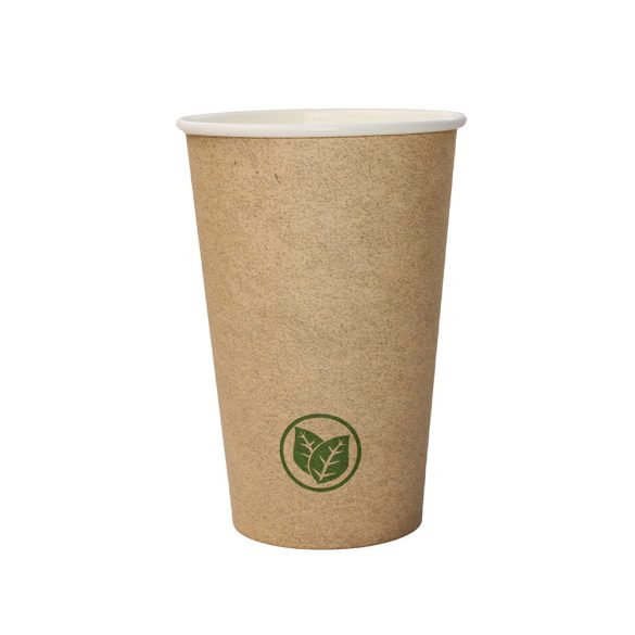 Trinkbecher aus Pappe 300 ml, braun