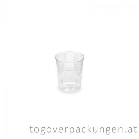 Plastikbecher - Snaps, 20ml, transparent / 50 Stück