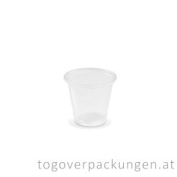 Plastikbecher, 80 ml, transparent / 100 Stück