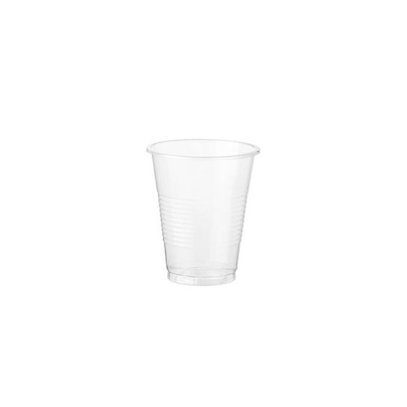 Plastikbecher, 100 ml, transparent / 100 Stück