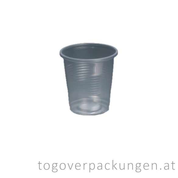 Plastikbecher, 200 ml, transparent / 100 Stück