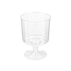 Mehrweg Rotweingläser 0,2 l, PS, glasklar - 10 Stück